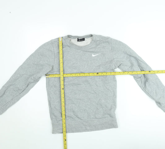 Nike Men's Grey Crew Neck Pullover Sweatshirt XS