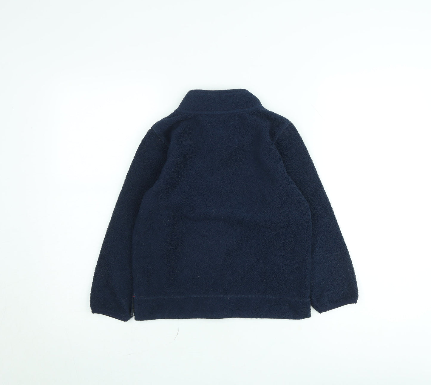 Crew Clothing Kids Boys Navy Fleece Jumper 7-8 Years Half Zip Warm Pullover