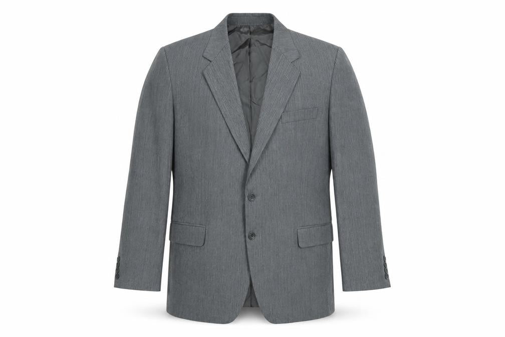 Marks and Spencer St Michael Men's Grey 44 Short Wool Blend Blazer Jacket
