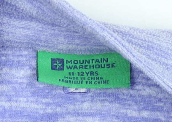 Teens UK 12 Regular Mountain Warehouse Purple Full Zip Sweatshirt