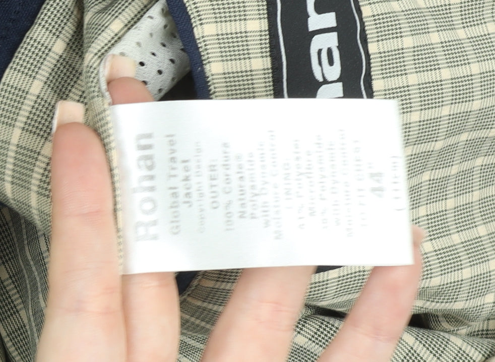 Rohan Men's Navy Global Travel Blazer 44 Regular Cotton Blend