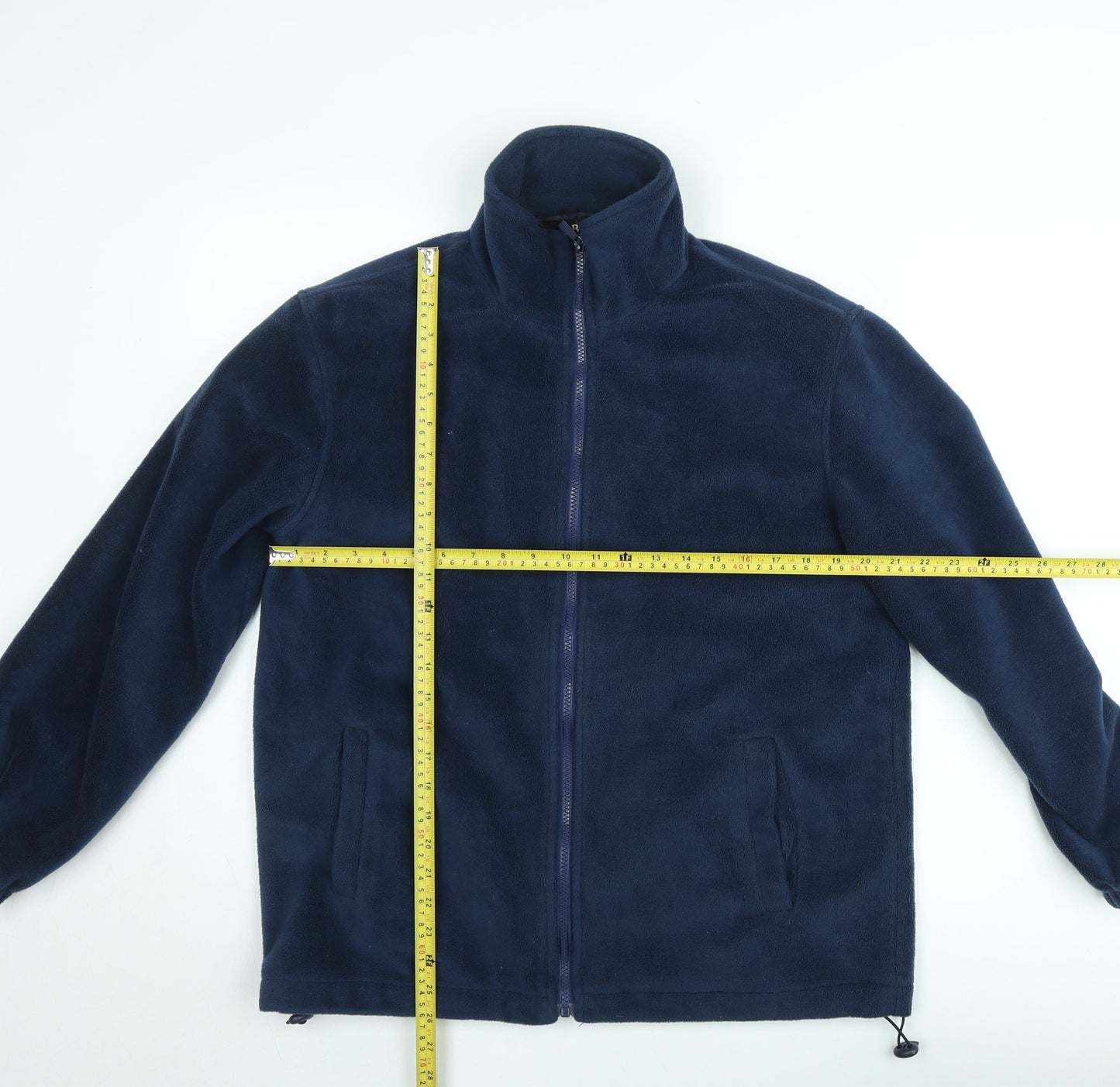 JBC Collection Mens Blue Fleece Full Zip Sweatshirt XL