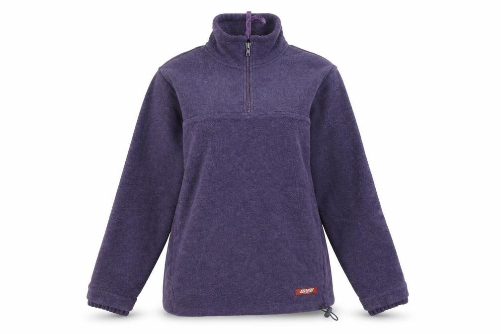 Joie de Vivre Women's Purple 1/2 Zip Fleece Sweatshirt Size M
