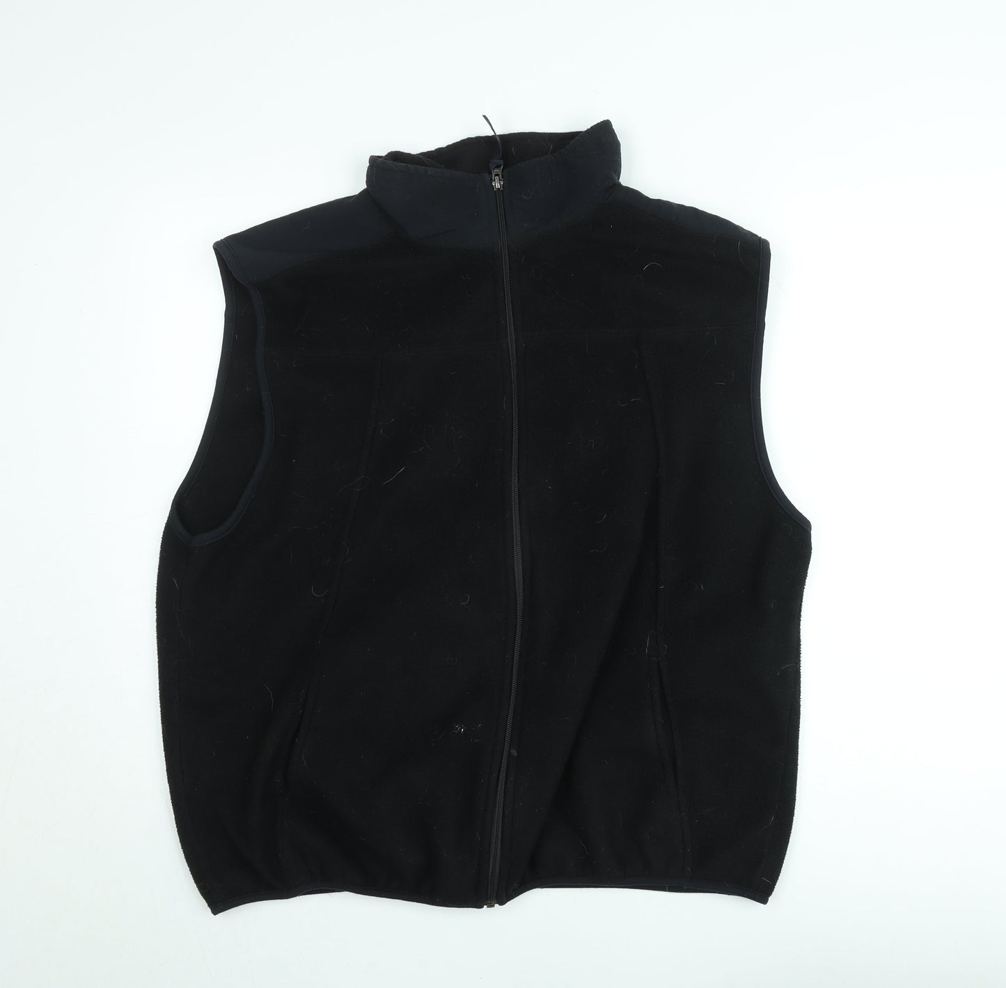 True North Mens Black Fleece Bodywarmer Waistcoat XL