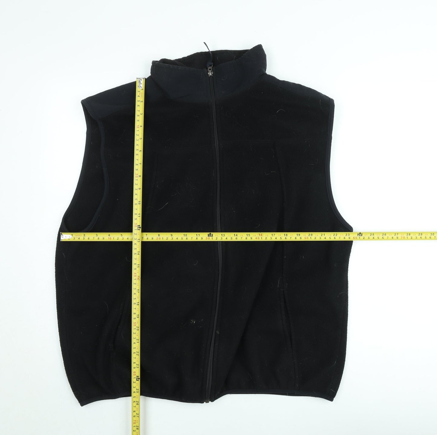 True North Mens Black Fleece Bodywarmer Waistcoat XL