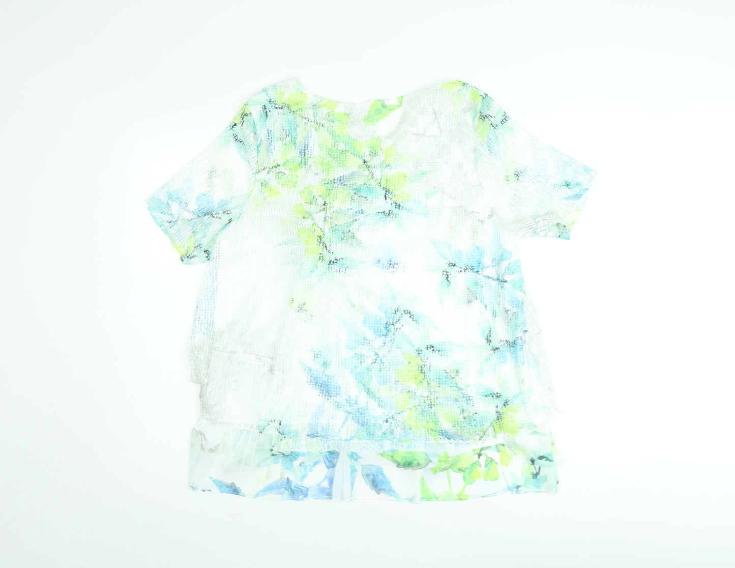 Jessica Graaf Women's Multicoloured Floral Tunic Blouse Size M