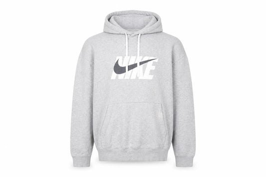 Mens UK L Regular Nike Grey Pullover Hoodie