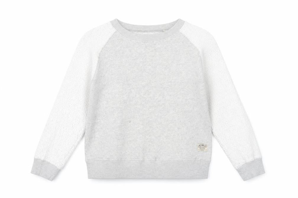 Womens UK 12 Regular Jack Wills Grey Pullover Sweatshirt