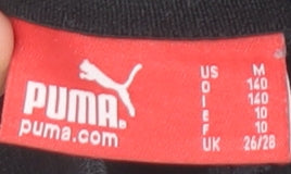 Puma Womens Grey & Black Pullover Sweatshirt Size 10 Cotton Blend