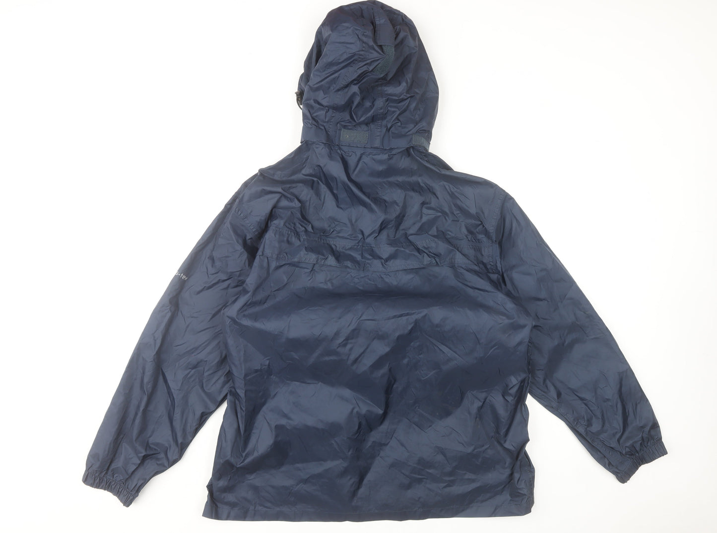 Trespass Men Blue Waterproof Windproof Hooded Rain Jacket Size M