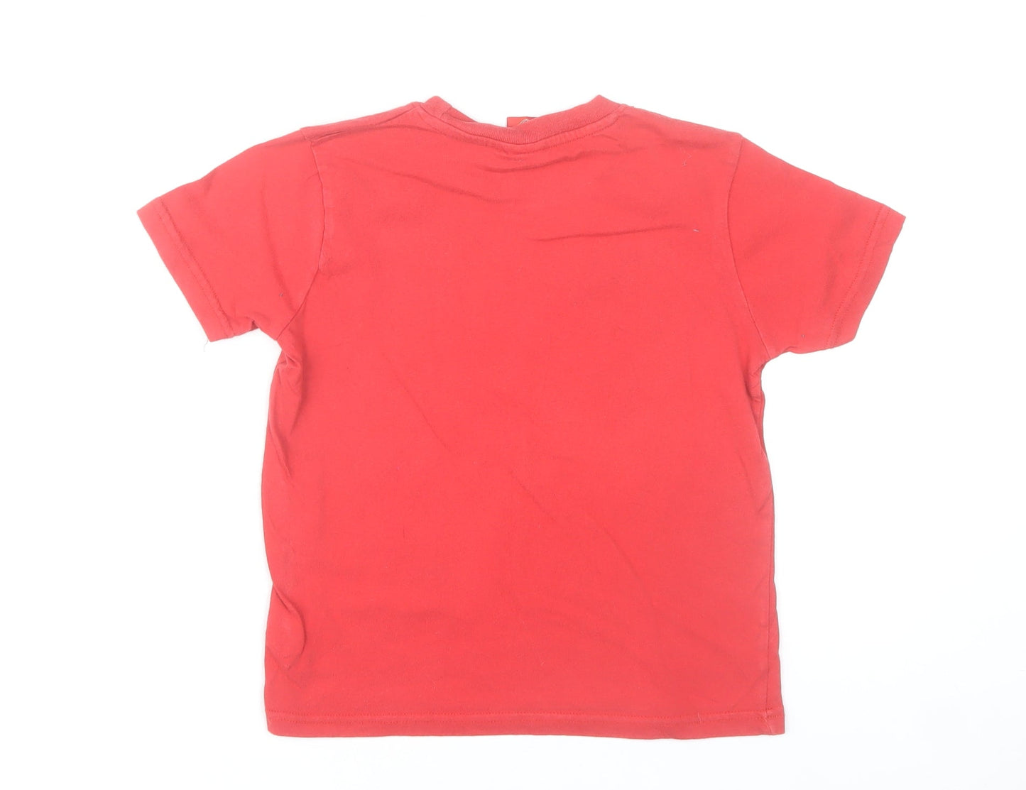 Arsenal Boys Red Cotton Short Sleeve Football T-Shirt 7-8 Years