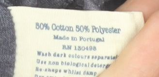 Jack Wills Womens Purple Floral Cotton Blend Crew Neck T-Shirt Size 8