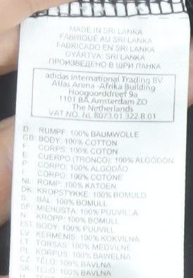 Reebok Men’s Black Cotton Crew Neck Short Sleeve Sports T-Shirt M