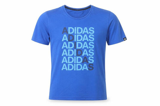 Mens UK Size S adidas Blue  Cotton T-Shirt
