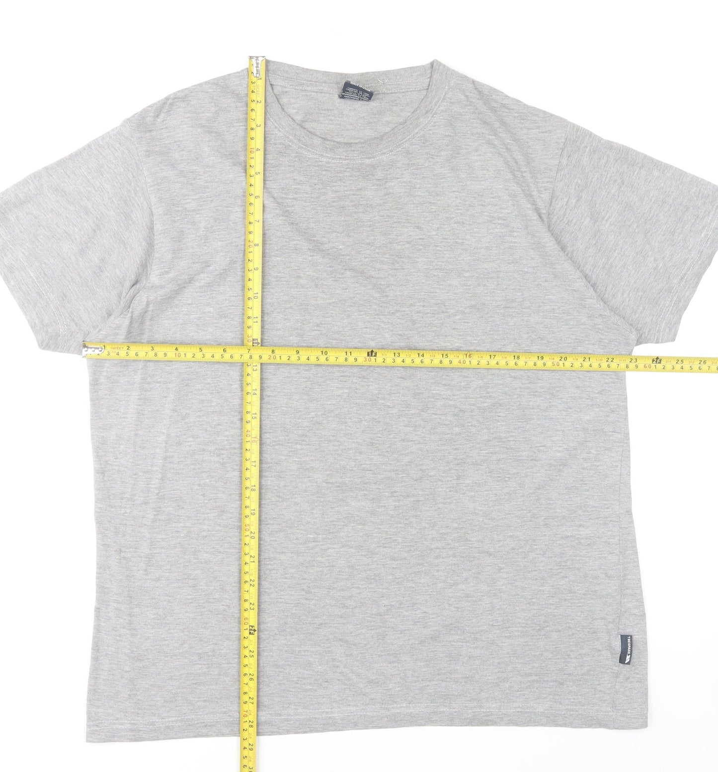 Trespass Men's Grey XL Lightweight Crew Neck T-Shirt