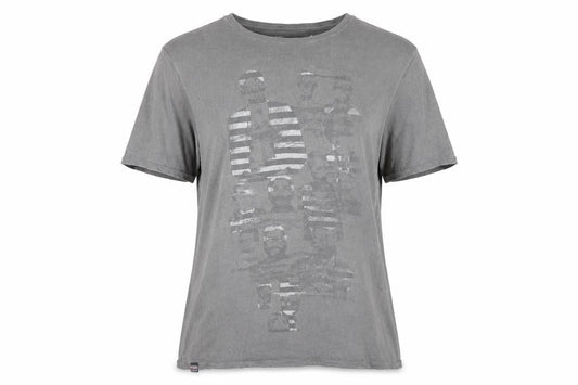 Unisex Adultss UK Size 2XL Lee Cooper Grey 100% Cotton T-Shirt