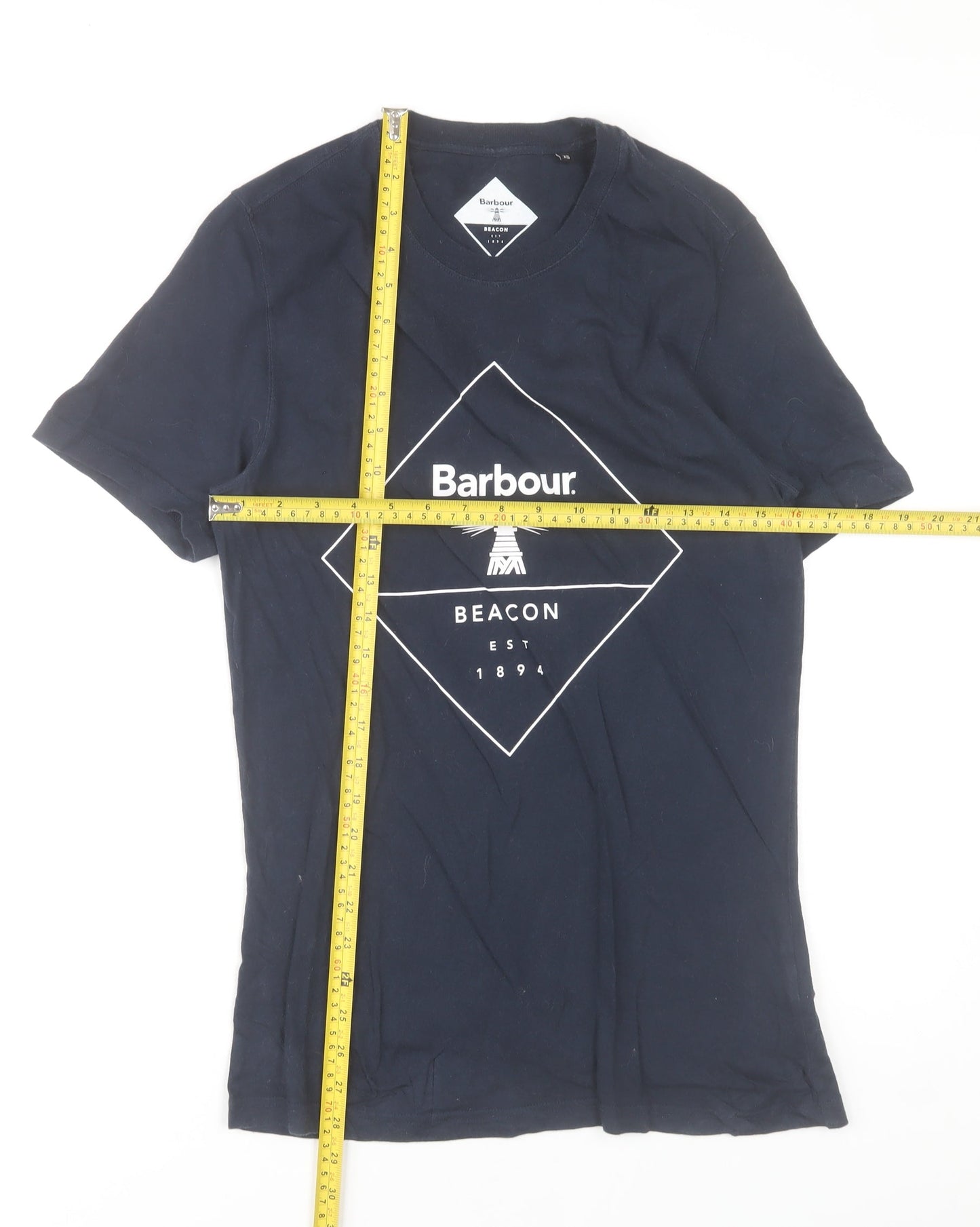 Barbour Beacon Men's Navy Blue XS Cotton Graphic T-Shirt