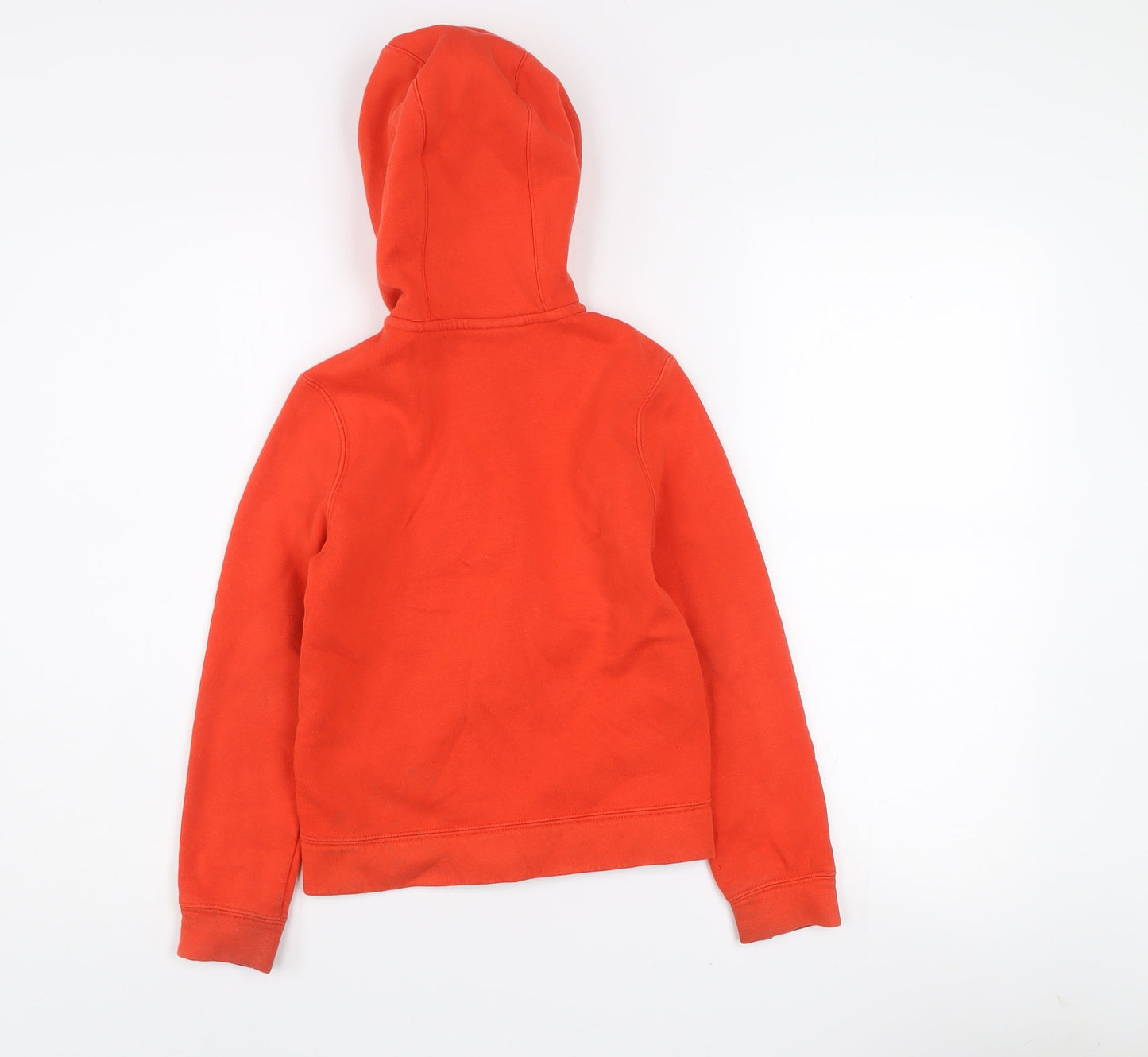 Nike Boys Red Hooded Full Zip Jacket 6-8 Years Cotton Blend Sportswear