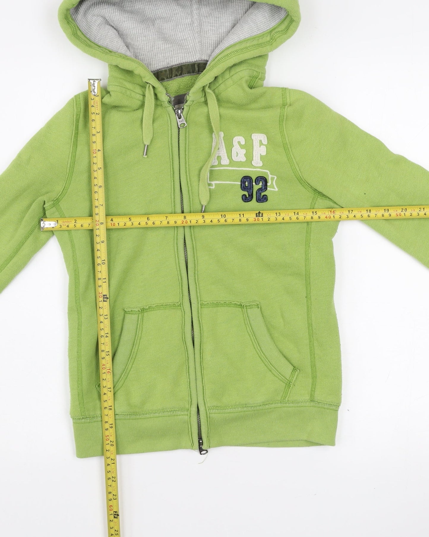 Abercrombie & Fitch Women’s Green Hooded Zip Jacket Size S