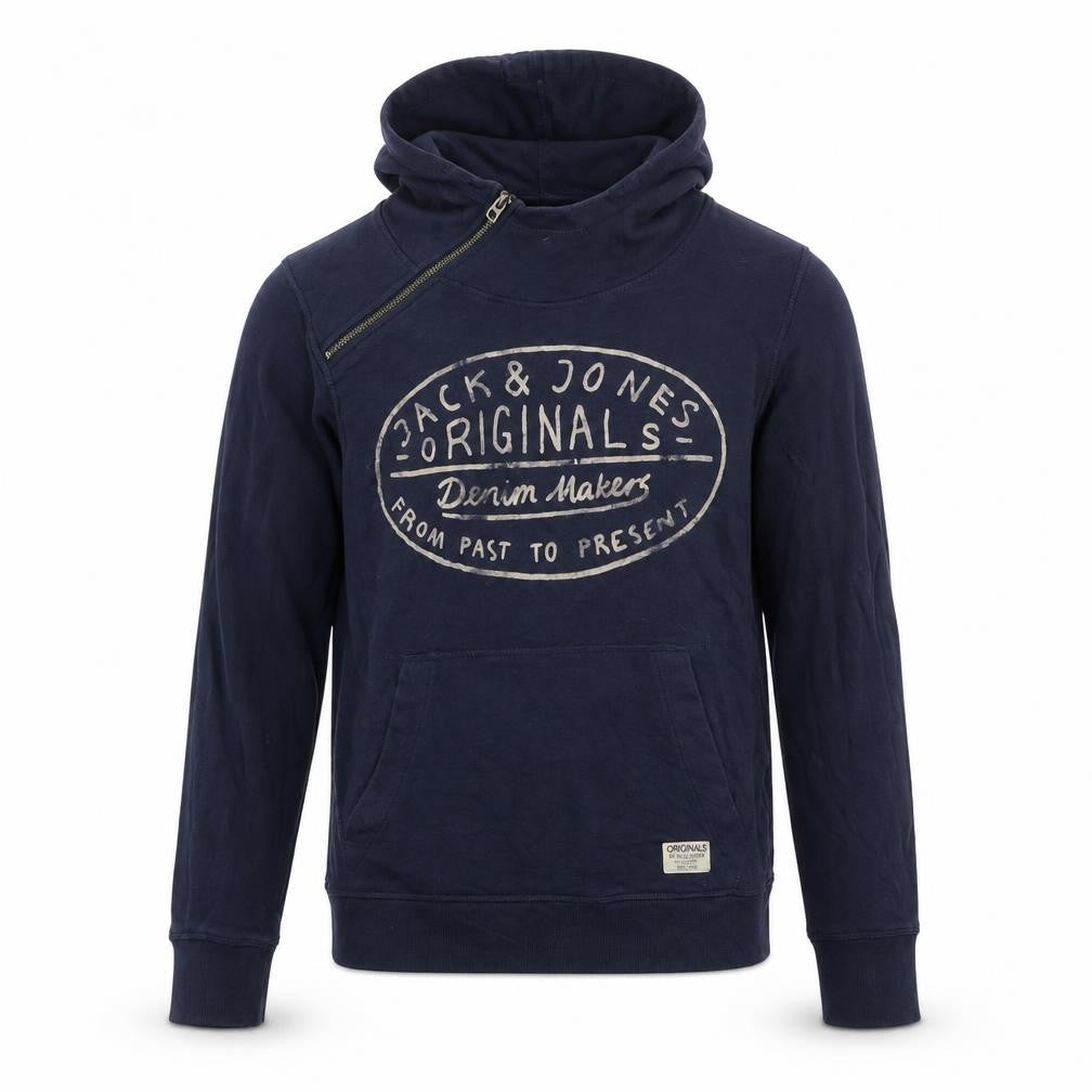 Mens UK S Regular JACK & JONES Blue Pullover Hoodie