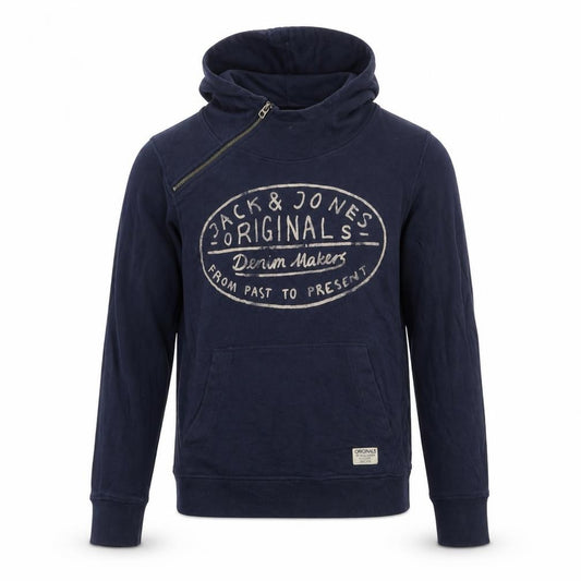 Mens UK S Regular JACK & JONES Blue Pullover Hoodie