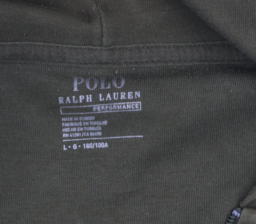 Ralph Lauren Men’s Green Hooded Full Zip Jacket L