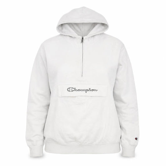 Womens UK M Regular Champion White Pullover Hoodie