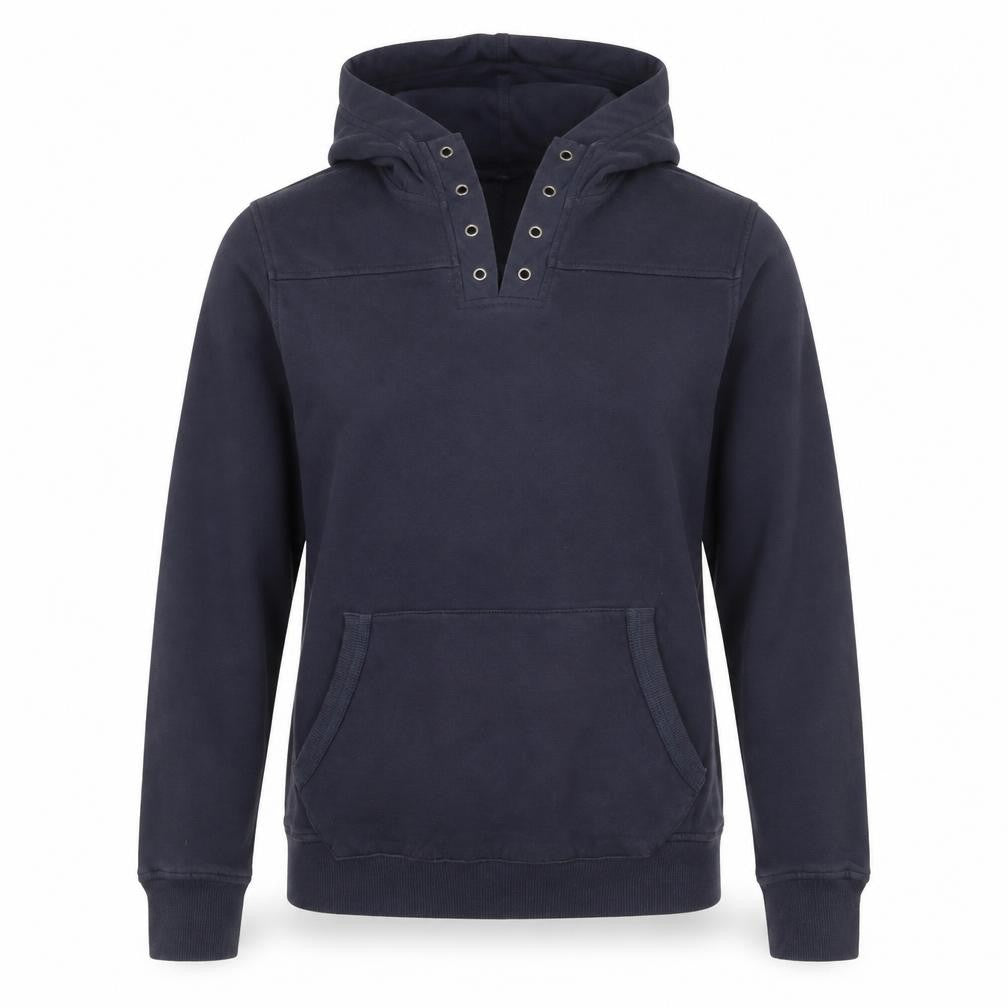 River Island Women Navy Blue XS Pullover Hoodie Cotton Blend