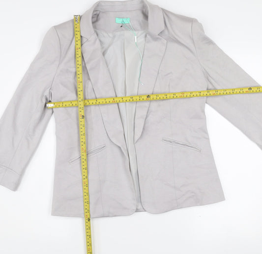 Aftershock London Women’s Grey Size 12 Classic Tailored Blazer