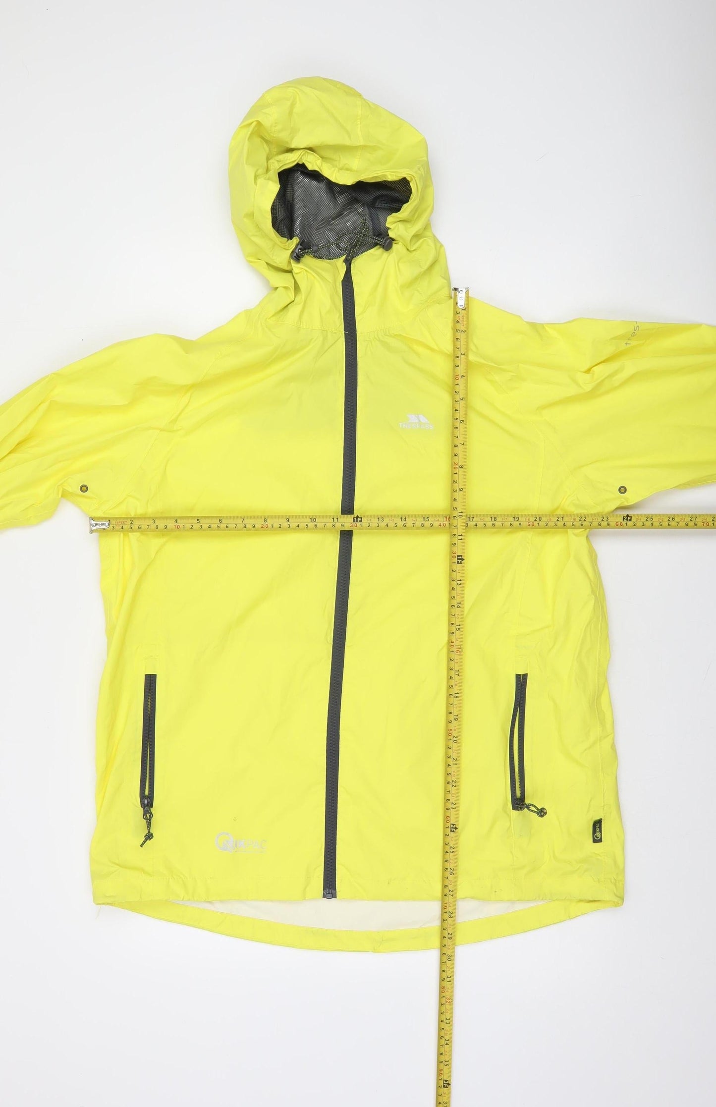 Trespass Mens Yellow Waterproof Hooded Rain Jacket Size L