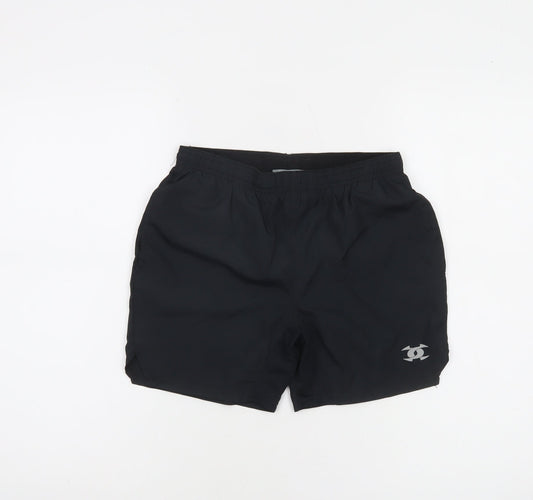John Smith Boys Black Swim Shorts Size 10 Quick Dry Polyester