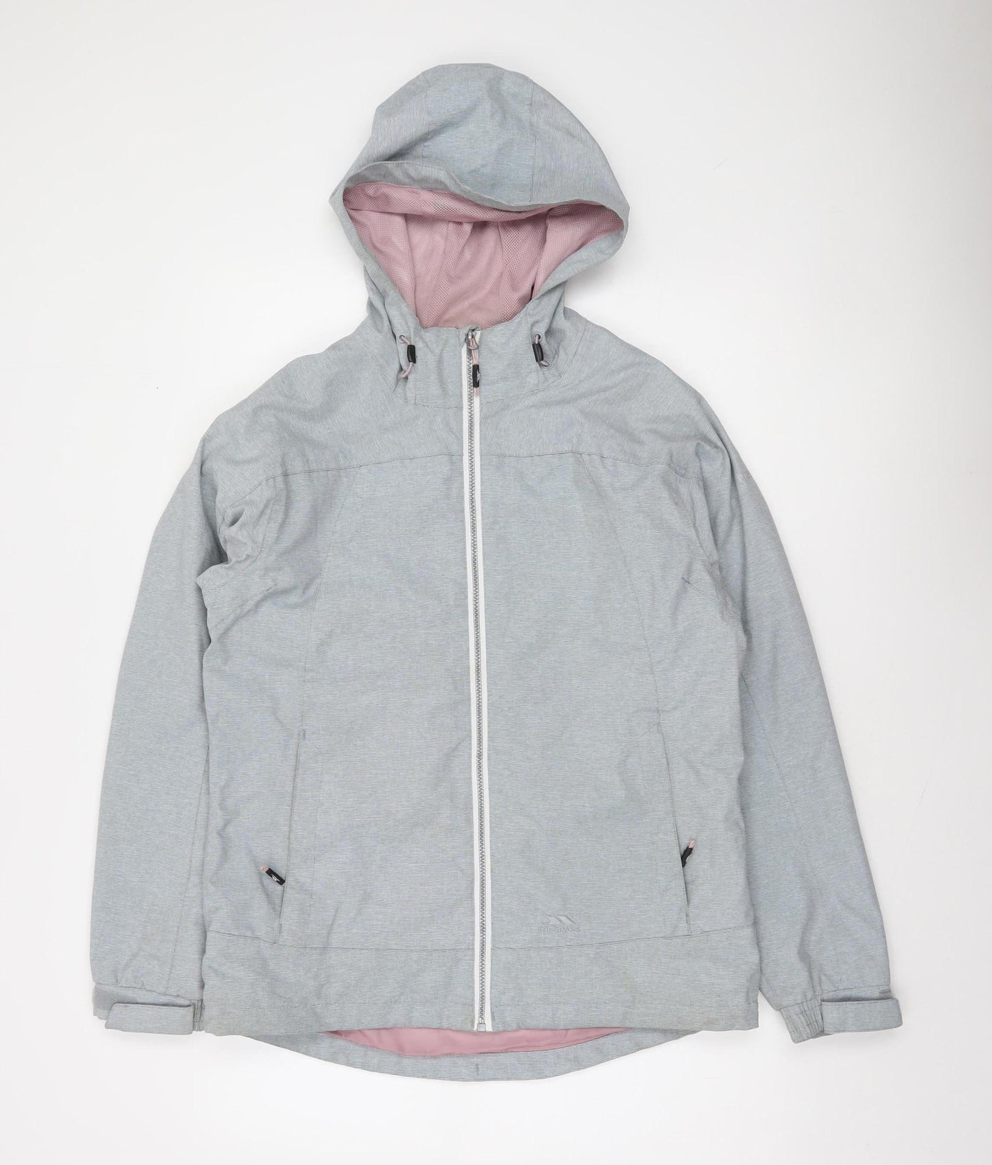 Trespass Womens Grey Waterproof Hooded Outdoor Jacket Size 12