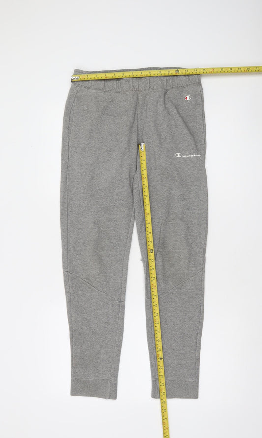 Champion Men's Grey XS Jogger Sweatpants with Logo Detail