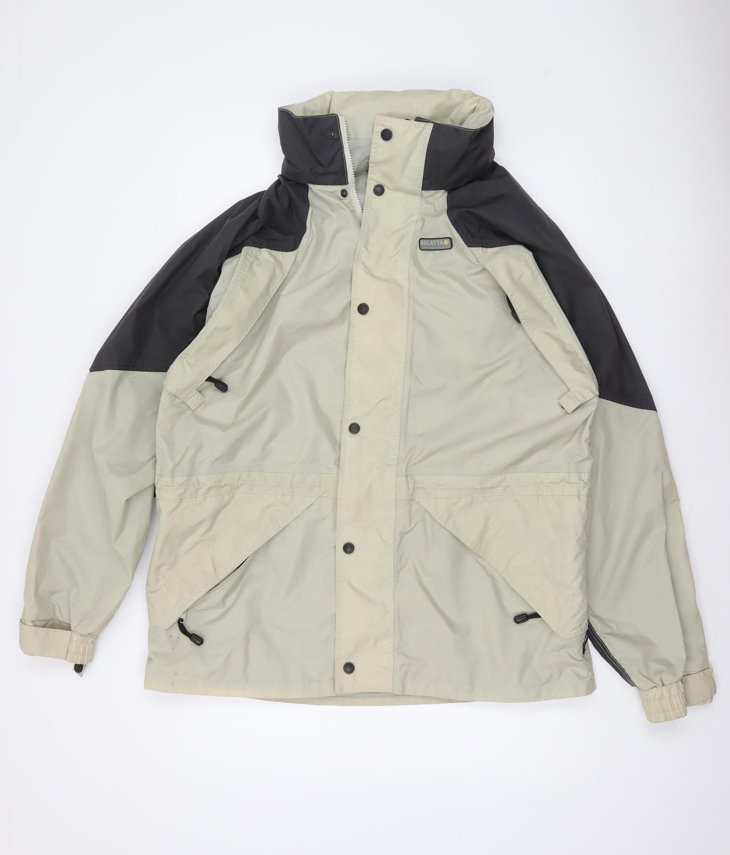 Regatta Men's Beige Waterproof Parka Jacket M 40in Hooded Outdoor Coat