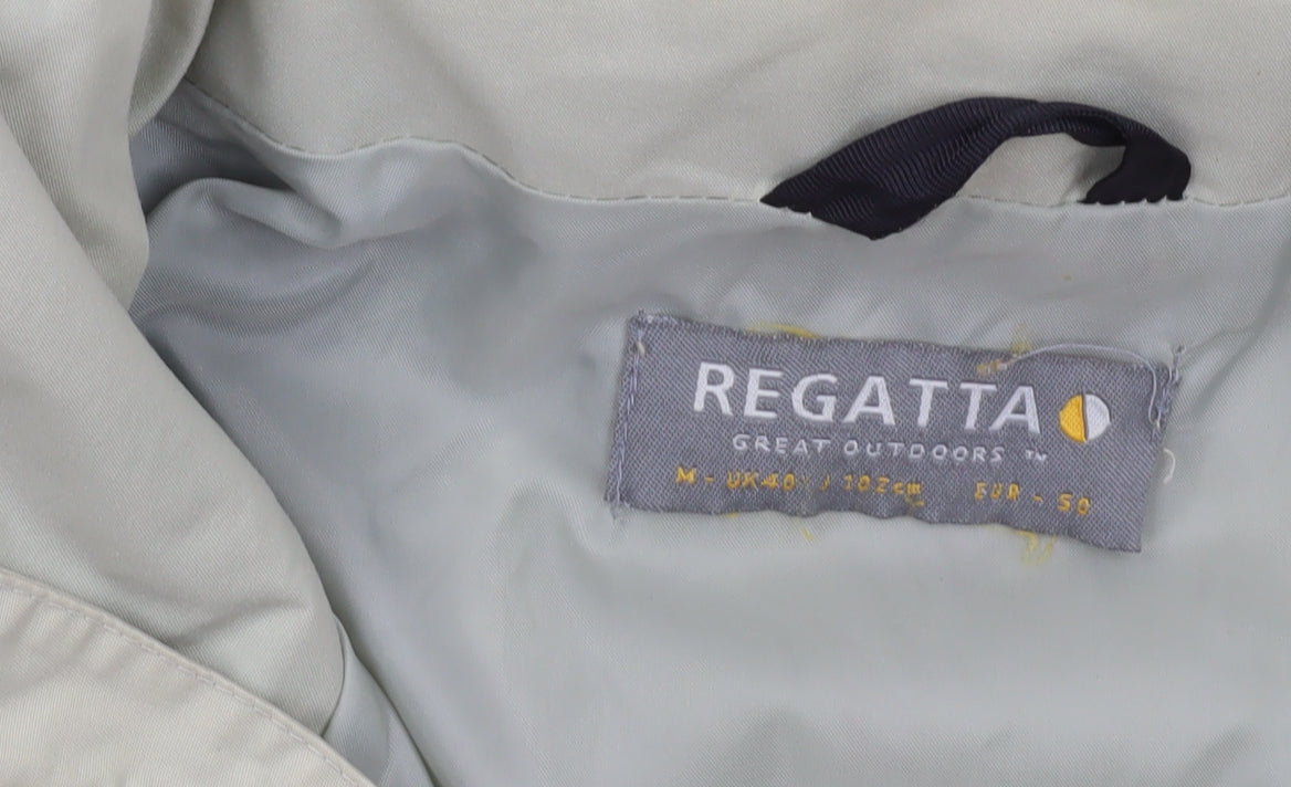 Regatta Men's Beige Waterproof Parka Jacket M 40in Hooded Outdoor Coat