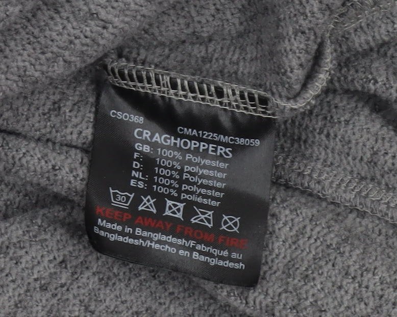 Craghoppers Men's Grey Fleece 1/4 Zip Pullover Sweatshirt XL