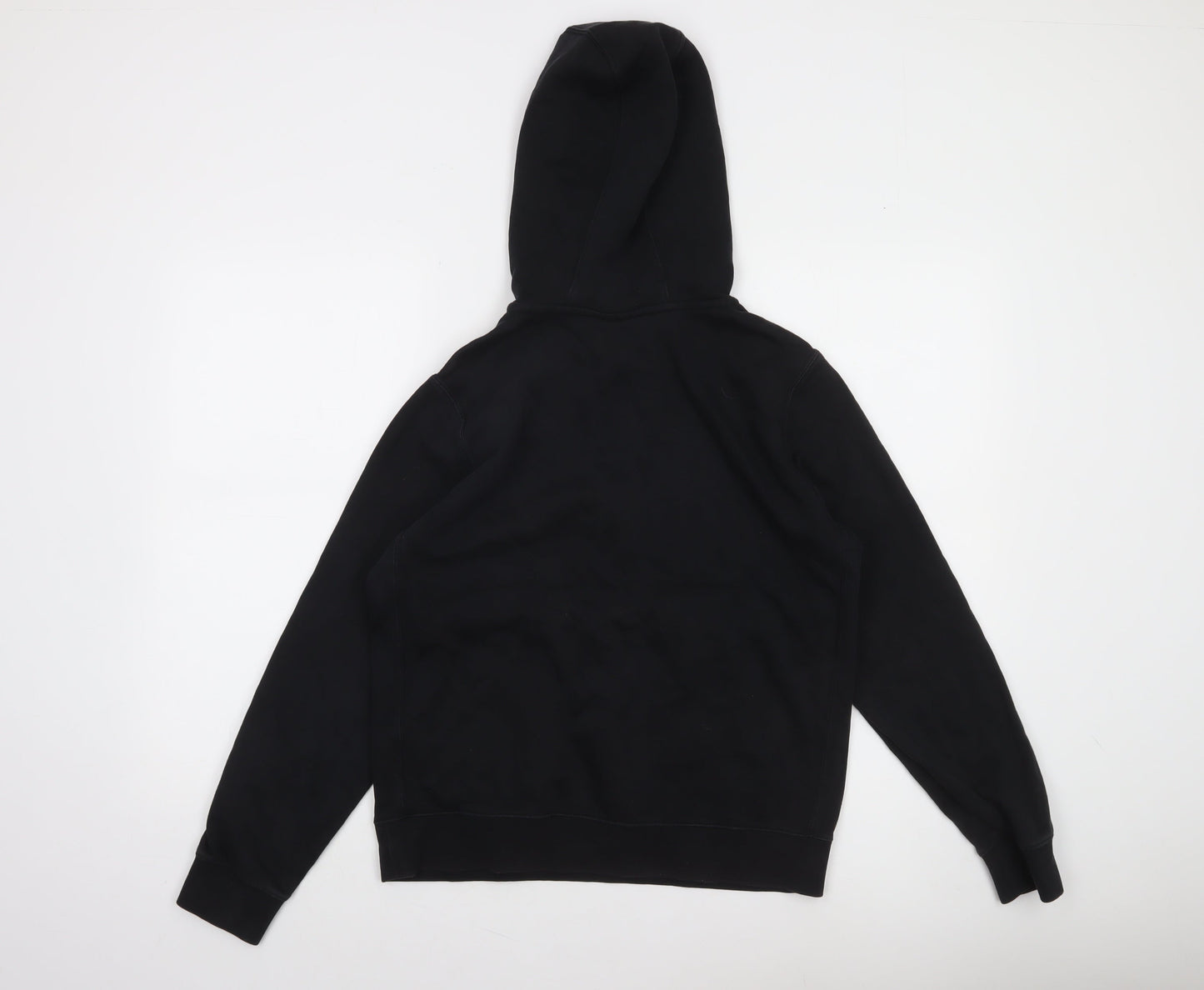 Nike Boys Black XL Hoodie Standard Fit Half Zip Cotton Blend