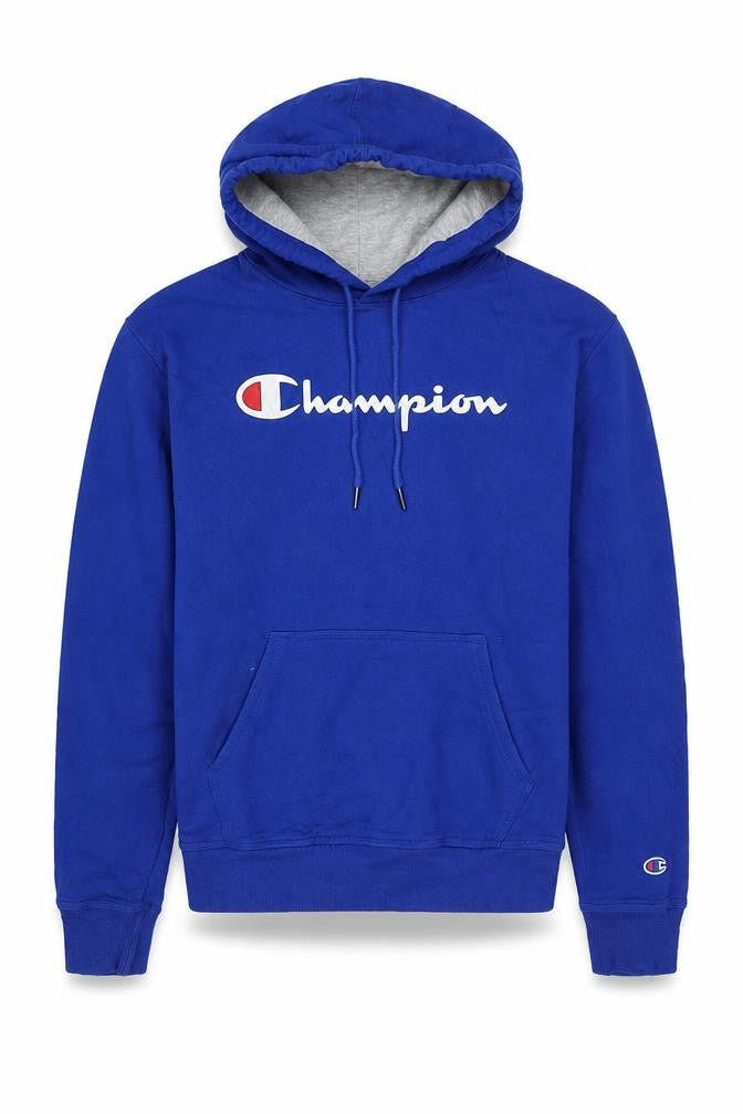 Mens UK S Regular Champion Blue Pullover Hoodie