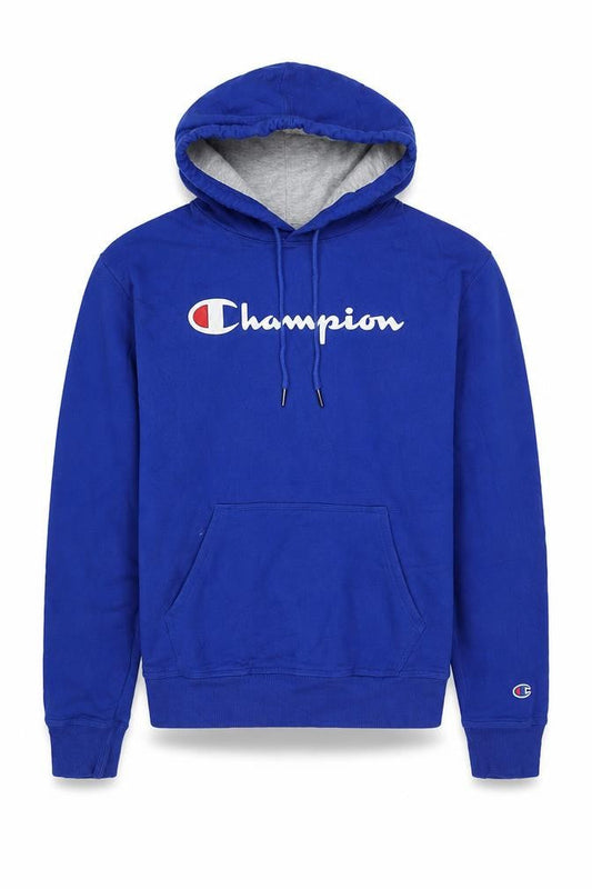 Mens UK S Regular Champion Blue Pullover Hoodie