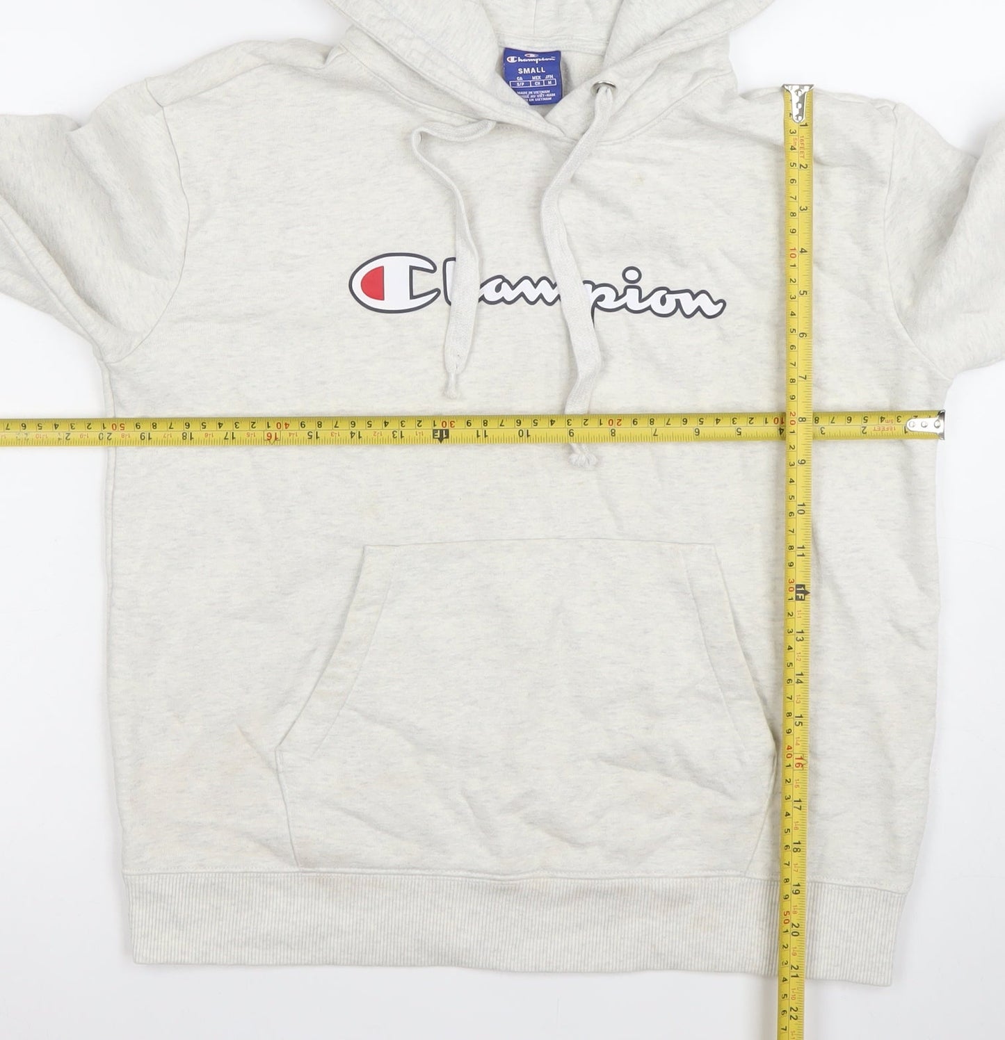 Mens UK S Regular Champion Grey Pullover Hoodie