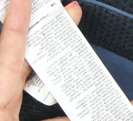 Puma Men's Black Blue Grey Full Zip Hoodie Size S