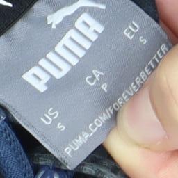 Puma Men's Black Blue Grey Full Zip Hoodie Size S