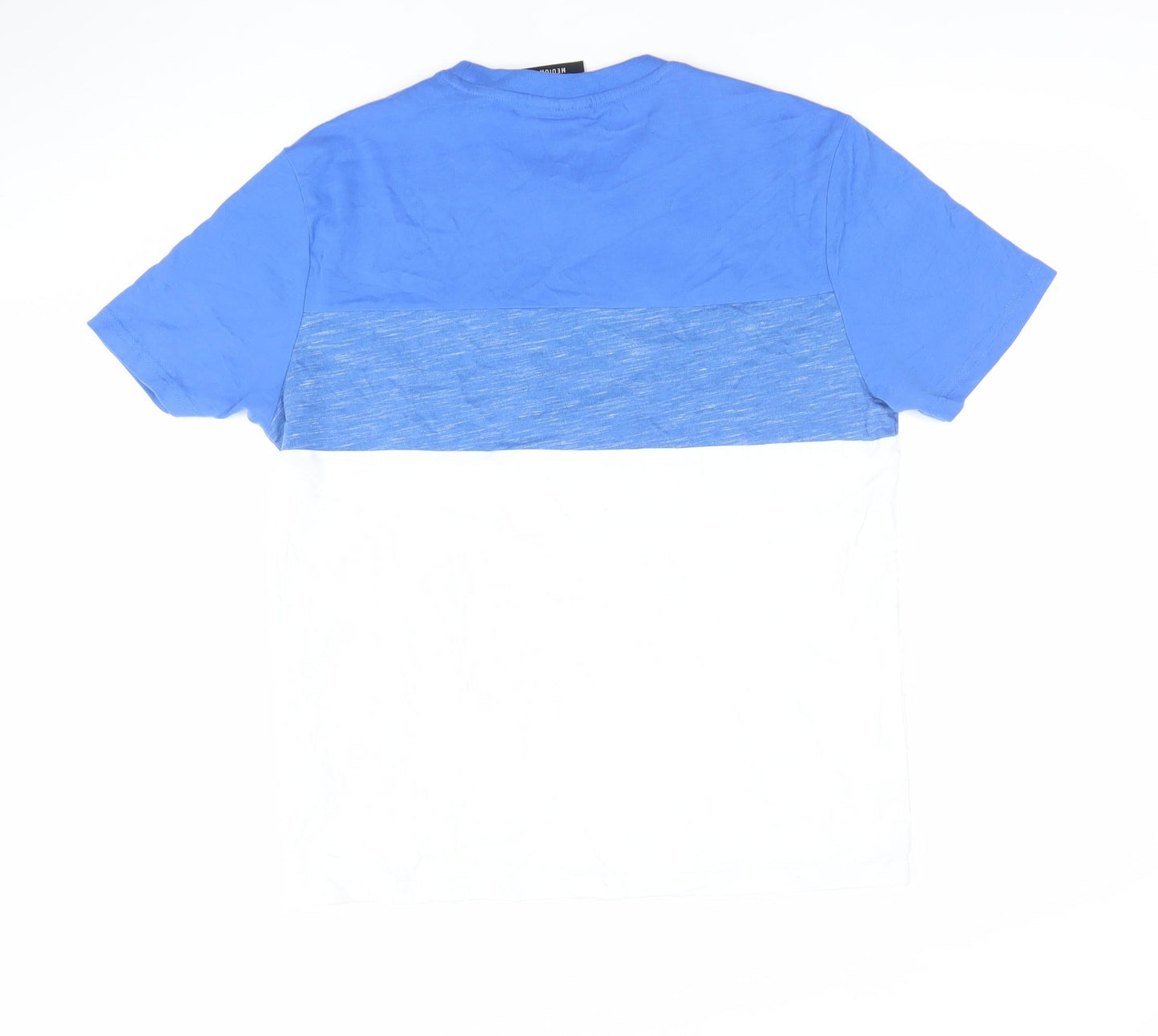 Diesel Sport Men's Blue Colourblock Crew Neck T-Shirt Medium