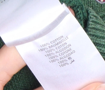 GANT Men’s Green 3XL V-Neck Cotton Pullover Jumper