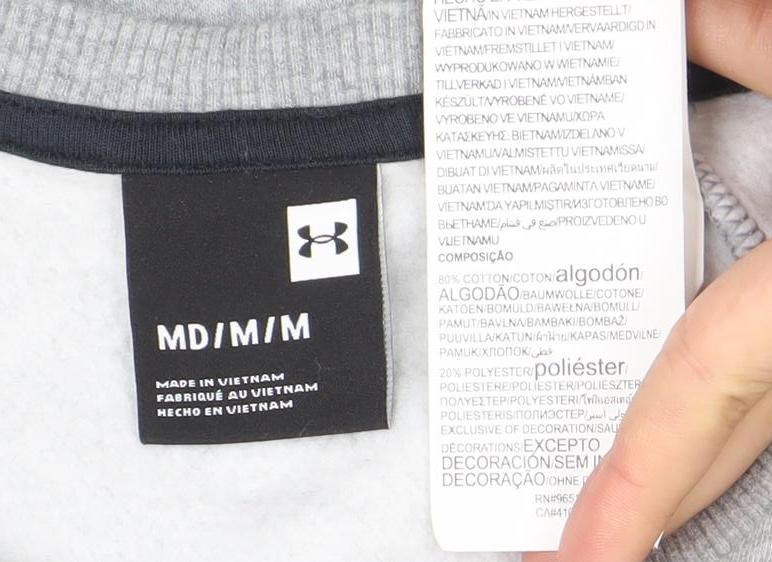 Under Armour Men's Grey M Crew Neck Pullover Sweatshirt