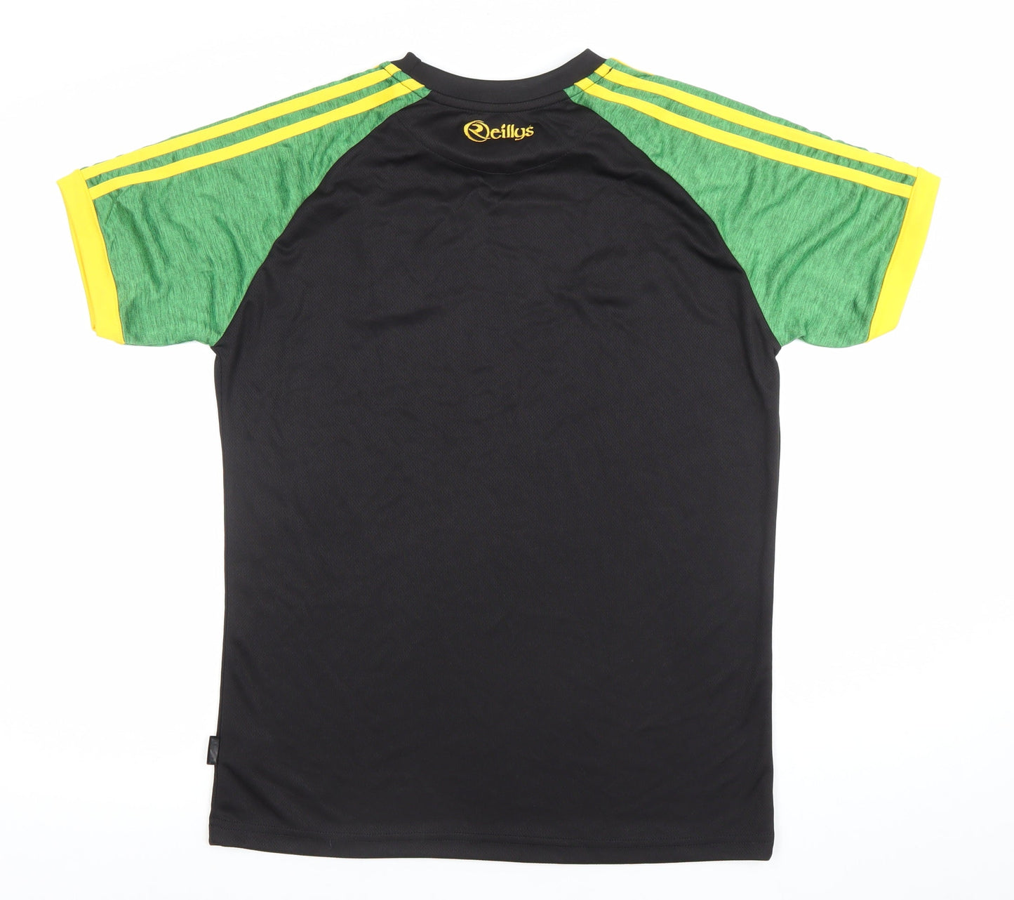 O'Neills Mens Black Green Short Sleeve Athletic Jersey T-Shirt Size M