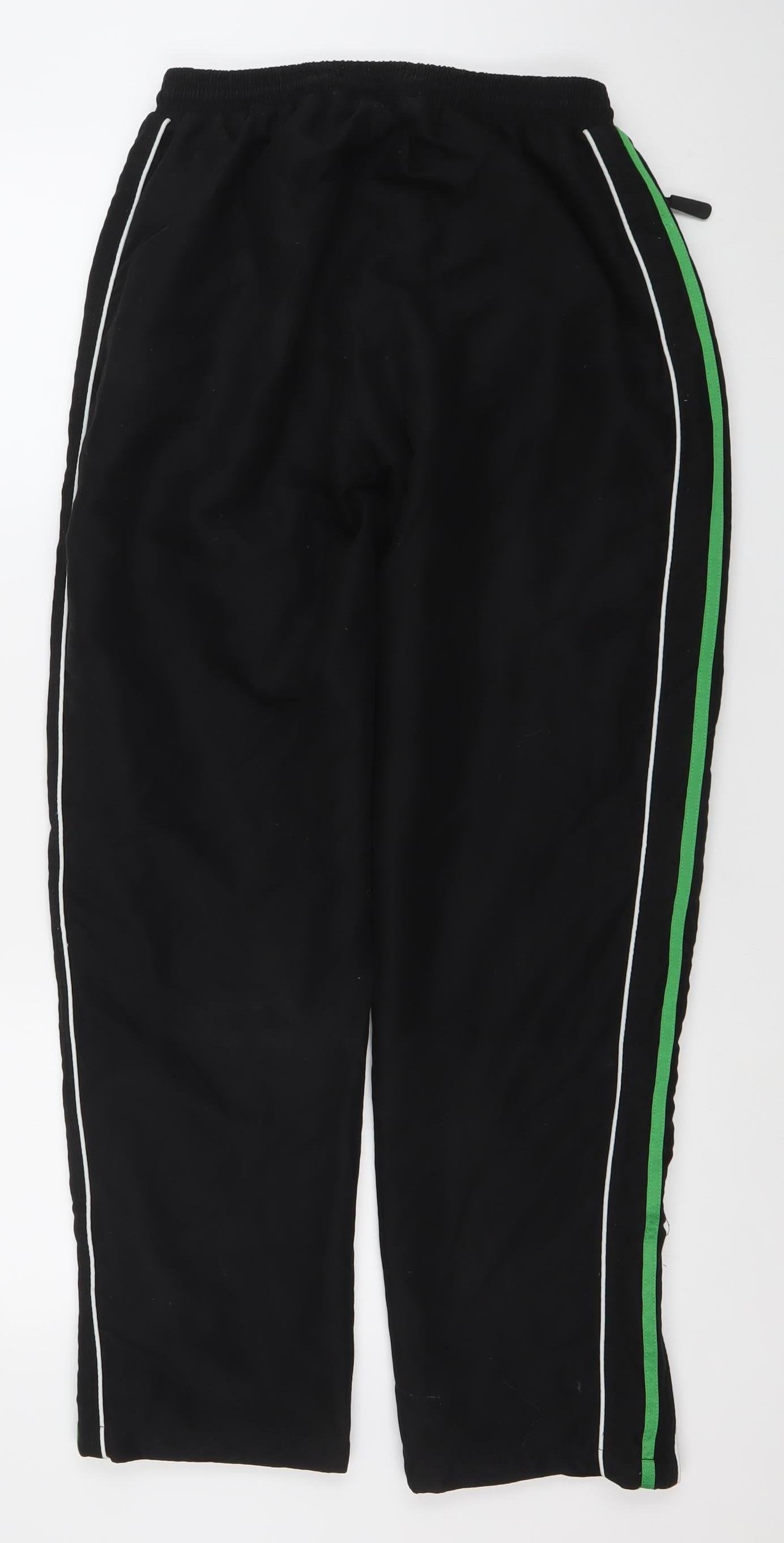 Intosport Men’s Black Track Pants M Quick Dry Straight Leg