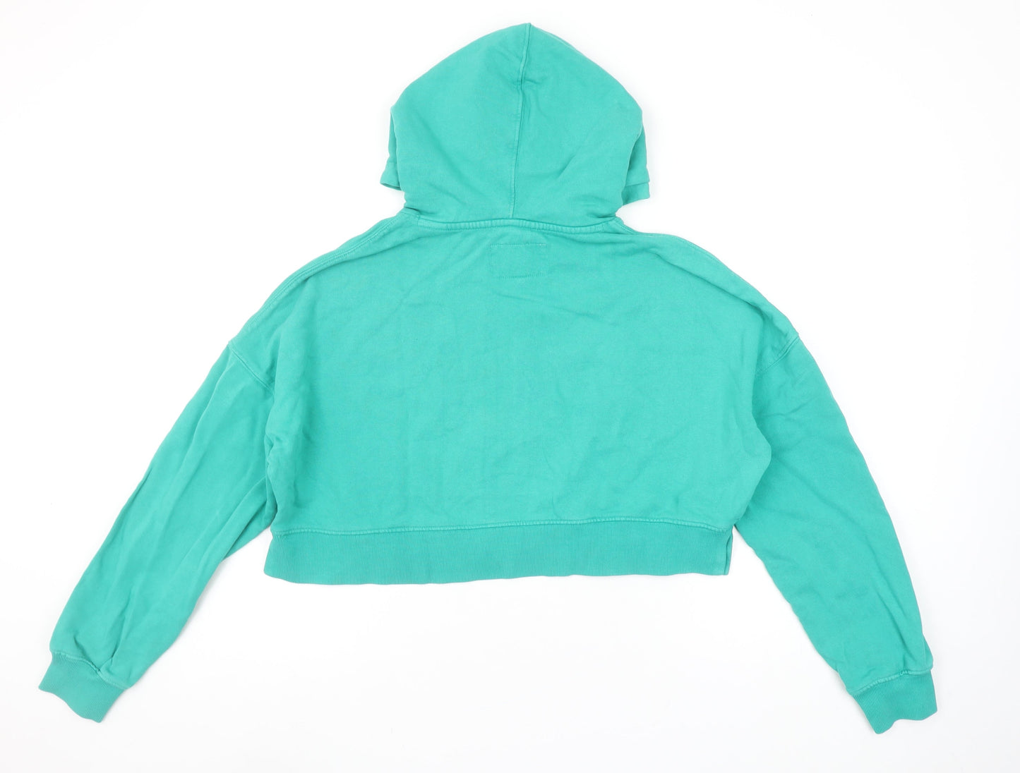 Womens UK 10 Relaxed Jack Wills Green Pullover Hoodie