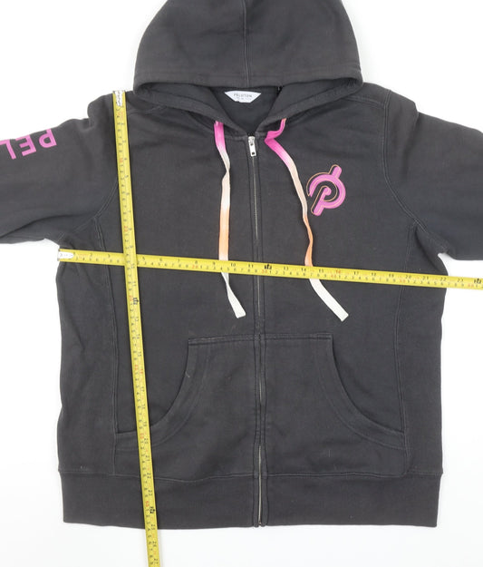 Peloton Women's Black Full Zip Hoodie XL Cotton Blend
