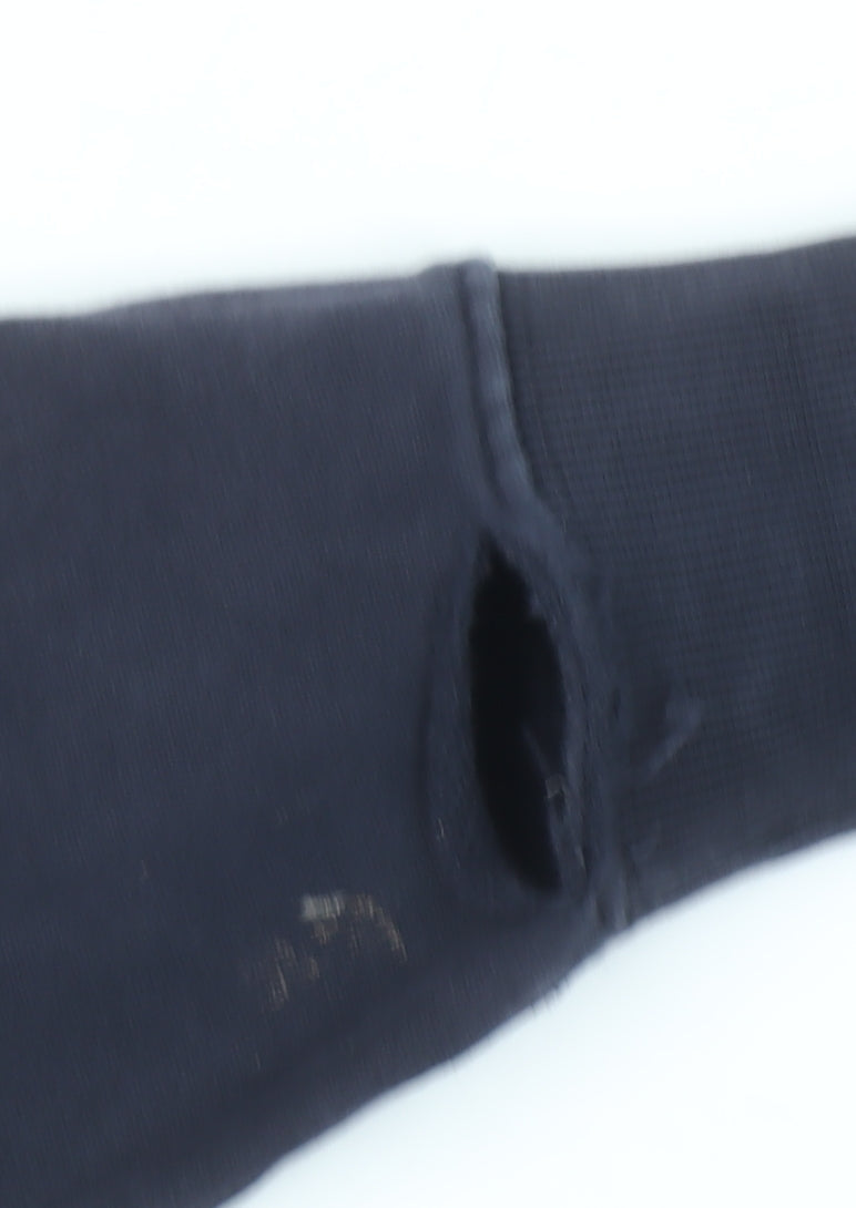 Superdry Women's Black Crew Neck Pullover Sweatshirt UK 8